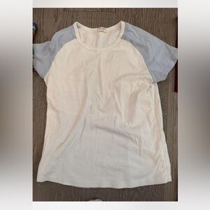 White and blue Brandy Melville top